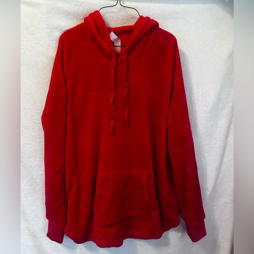 No Boundaries Vibrant Red Fleece Hoodie